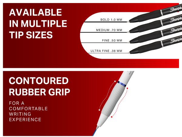 Sharpie S-Gel Pens, Medium Point (0.7mm), Black Gel Ink, 36 Count - Writing, Note-Taking, Office Supplies, No Smear, No Bleed