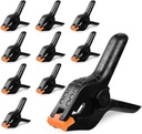 4.5 Inch Spring Clamps Heavy Duty, 10 Pack Spring Clips, Backdrop Clips Clamps for Crafts Woodworking Photography