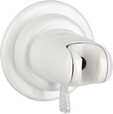 Lancer USA Suction Cup Handheld Shower Head Holder Adhesive Removable Wall Mount Bracket for Bathroom | 10 Year Limited Warranty (White)