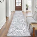 Pauwer Boho Hallway Runner Rug 2x10 Washable Entryway Area Rugs Non Slip Farmhouse Vintage Floor Mat Carpet Runner for Hallways Laundry Room Kitchen Bathroom Bedroom