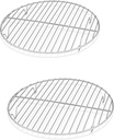 Herogo Round Cooling Rack for Cooking and Baking Set of 2, 9 Inch Stainless Steel Grill Steaming Rack Fit Stockpot Air Fryer Canning, Healthy, Smooth Edge, Oven and Dishwasher Safe