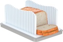 Bread Slicer for Homemade Bread, Foldable Bread Cutter with Crumb Tray, Adjustable Width Bread Slicing Guide for Loafs, Sandwiches, Bagels, and Cakes