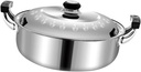 Multi-purpose Pot Double-boiler Hot Pot Large Capacity Easy to Clean Stainless Steel Safe Use on Gas Induction Electric