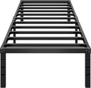 Metal Platform Bed Frame 14 Inch Tall,No Box Spring Needed,Twin Size Bed with Heavy Duty Strong Support Slats,Easy to Assemble,Black