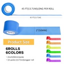 Rainbow Colored Duct Tape 6 Pack,15 Yards x 2 Inch Heavy Duty Rainbow Waterproof Colored Tape Variety Pack,Tear by Hand,Great for Packaging, Arts & Crafts and DIY