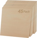 12 x 12 x 1/8 Inch A/AA Garde Baltic Birch Plywood 3mm Plywood Sheets 45Pcs Basswood Sheets with Smooth Surface Perfects for Laser Cutting, Engraving, Crafting, DIY Projects