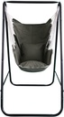 Hammock Chair with Stand,Hammock Chair Stand with Hanging Swing Chair Included,Weather Resistant Hammock Stand Max 450 Lbs,Saving Space Swing Stand for Indoor Outdoor Patio Yard(Green) Patented
