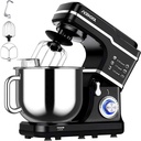 Stand Mixer, 7.5 Qt Stand Food Mixer 10 Speeds, Tilt-Head 3-In-1 Kitchen Electric Mixer With Stainless Steel Bowl, Whisk, Dough Hook, Flat Beater, Countertop Household Stand Mixer, Sliver
