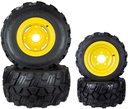 (4) Aggressive Tire Assemblies 26x12.00-12 18x8.50-10 Fits John Deere TCU20390 LVA20123