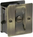 Delaney Hardware 270105-Pocket Sliding Pocket Door Lock Privacy, Antique Brass