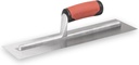MARSHALLTOWN QLT Concrete Finishing Trowel, 14 x 4 Inch Carbon Steel Blade, Soft Grip Handle, FT144