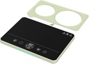 Desk Coffee Warmer Plate Versatile Buffet Server Adjustable Temperature Control for Home Dinner Restaurant US Plug- Green