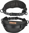 Tongue Buckle Body Belt (Aluminum Hardware) With Hot-Pressing Waist Pad and 2 Aluminum Side D-Rings Personal Protective Equipment | Waist Fitting Size 32'' to 50''