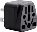 Unidapt US Travel Plug Adapter, EU,AU,UK,NZ,CN to USA (Type B), Grounded 3 Prong USA Wall Plug, EU to US Travel Adaptor Pin Converter, Power Outlet Charger (1-Pack)