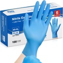 Schneider Nitrile Exam Gloves, Blue Disposable Gloves, Medical Grade, Food Grade, Latex Free