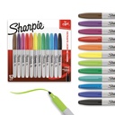 Sharpie Permanent Markers, Fine Tip, 12 Count - Quick Drying, Fade Resistant, Arts & Crafts, Desk, Office Supplies