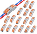 Nyamah Sales Wire Clip Connector, Universal Connection Terminals, Circuit Inline Splices Electric Connectors, Quick Connect & Freely Assemble Electrical Splicing Kit Compact (2 In 2 Out, 12)