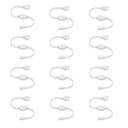 Murphy 220V AC PIN csatlakozó / adapter / kábel LED-hez (SMD 2835-120 LED / Mtr.) Kötélfény (12-es csomag), fehér