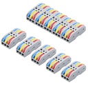 XELYTON Wire Clip Connector, Universal Connection Terminals, Circuit Inline Splices Electric Connectors, Quick Connect & Freely Assemble Electrical Splicing Kit (3 In 3 Out, 5)