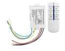 Roboway 4- Way On / Off 220V - 240V Light Digital Remote- Control Vezeték nélküli falkapcsoló RF távirányítóval (RW- RF031)