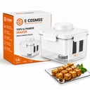 E-COSMOS ® Tofu Maker and Draining Mold, Stainless Steel Spring- Loaded Water Remover for Tofu, Paneer & Greek Yogurt, BPA- Free Food- Safe Maker for Firm & Extra Firm Tofu