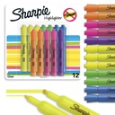 Sharpie Tank Highöngyújtók, Válogatott színek, Chisel Tip, Vissza az iskolába Essentials, Tanár- és Irodai készletek, Smear- ellenálló, 12- Pack