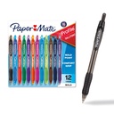 Paper Mate Profile visszahúzható ballpoint tollak, Bold Point (1.4mm), Válogatott színek, 12 gróf - Vissza az iskolába, iroda, tanár készletek
