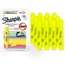 Sharpie Tank Highballs, Chisel Tip, Fluorescent Yellow, 12 Count