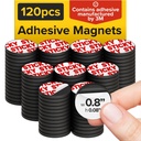 Sticky Rugalmas ragasztó mágnes kézműves, 0.8 "x0.08" (20x2mm), 120 db
