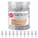 Push Pins 600 Count, Standard Clear Thumb Tacks Steel Point és Clear Plastic Head
