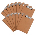 Vágólap, HERKKA 15 Pack Hardboard Office Cllipboard Standard A4 Levél mérete Clip alacsony profilú Clip, mérete 12,5 x 9 Inch