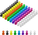 HongyiTime 90 PCS Színes Erős Mágneses Push Pin Magnets, Office / Classroom Magnets, 8 Assorted Color, Tökéletes, hogy használja a konyha Otthon és iskola, Térkép Magnets, Whiteboard Magnets