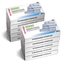 Irodai standard Staples - Chisel Point Tippek, 10 doboz 5000 Staples, 1 / 4- Inch Leg hossza, univerzális kompatibilitás, irodai készletek és iskolai készletek mindennapos papír gyorsítása