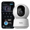 Qubo Smart Cam 360 ° 3MP 124; No SD Card Required, Records Directly on Cloud 124; 2026 Edition - by Hero Group delivered 124; STQC Certified 124; AI Person Detection - 124; Intruder Alarm - 124; Night Vision - 124; Two- Way Talk