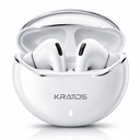 Kratos TW02 Fül vezeték nélküli, 60H lejátszás, zajizoláció és tiszta hívások, Bluetooth fülhallgató hangsegéd, fül fülek Bluetooth V 5.3 & C típusú gyors töltés, IPX5 TWS fülhallgatók