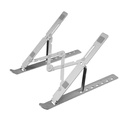 Zebronic NS2000 Plus Laptop Stand, Supports up to 17- Inch Laptop, 5kg Load Capacity, 7- Level állítható magasság, Ergonomikus Follable Design, Anti- Slip Silicone Pads (ezüst)