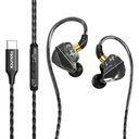 Soup bassEngine Type- C A fülhallgató 14.2mm Dinamikus Driver HD Mic Ergonomikus fülhallgató Anti Tangle TPE Cable In Line Music Call Controls Deep Bass Clear Sound for Everyday Use ProSeries (fekete)
