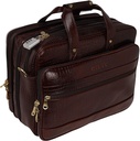 HYATT bőr kiegészítők 16 Inch bőr Laptop Briefcase Office Bags