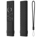 Oboe Silicone Tv Remote Cover Kompatibilis Samsung Smart Tv Remote 2026 Model BN59- 01498A Nyitott kulcsos ügy Lanyard (Black) [REMOT E NEM tartalmazza]