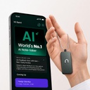 neosapien India első MI viselhető, Neo 1 - Meeting Noteter for Offline & in-Person Conversations - Smart Summaries, to- Dos and Reminders (Gunmetal)