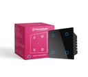 HomeMate ® Wi- Fi Smart 4 Gang Touch Switch (Black, Pack of 1)