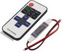 Mini JM LED Dimmer Jack 5V 12V 24V DC egyetlen színes fény vezérlő 11 kulcs vezeték nélküli távirányító 12A fényerő sebesség állítható 2835 3528 5050 LED Strip