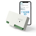 AZIOT 7 Node IO 1 Way Smart Toggle Switch, 6 Normal Loads + 1 x 16A Heavy Load, WiFi + Bluetooth, Dual Power Input (Inverter & Raw), Timer Function, Voice Control Alexa &, Made in India
