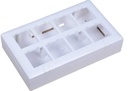 Eco-Friendly High Durability Plastic Modular Surface Gang Box 16. modul (fehér)