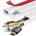 Serplex ® 3Pcs 15.7in Connectable Cord Hider One- Cord Cord Covers for Wall