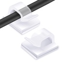 RYCHUI csomag 60 átlátszó kábel holder, szabadtéri kábel, kábel menedzsment Organiser, Self- Adhezive, U- Shape, 5mm Max kábel átmérő