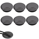 Serplex 6Pcs 2 Inch kerek asztal Grommet Flip Top Cable Hole Cover