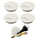 Serplex ® 4Pcs Asztali Grommets 2.36 hüvelyk Kerek Kábeltartó Grommetek irodai