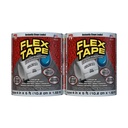 Flex szalag gumizott vízálló szalag, 4 "x 5", tiszta - 2 csomag