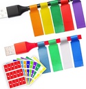 TrueAlly 240 PCS Cable Labels, 8 Colors Waterable Cable Labels for Cable Management, Cord Labels can Write On, Self Adhesive Wire Labels Easy Handwriting. Kábelszervező